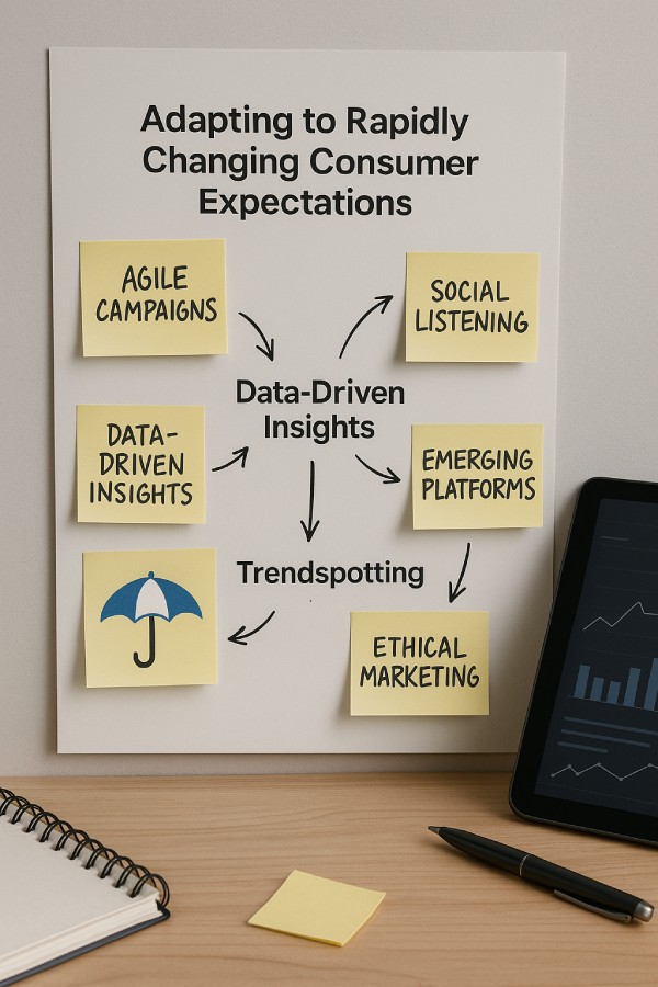 B2C Marketing Solutions A whiteboard showing the effectiveness of B2C marketing solutions.