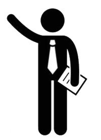 Digital Marketing Real Estate and Property Development A silhouette of a real estate agent with signing papers.