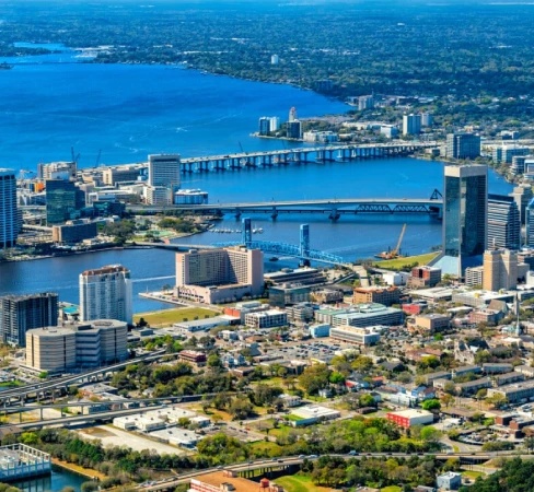 Jacksonville Marketing Services A view of downtown Jacksonville.