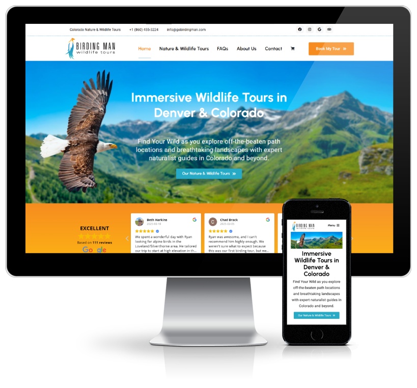 A tourism focused e-commerce website built by Ombrella.
